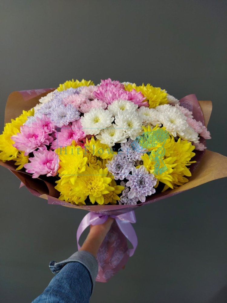 Букет цветов Зажигательный танец Букет цветов из: Хризантемы